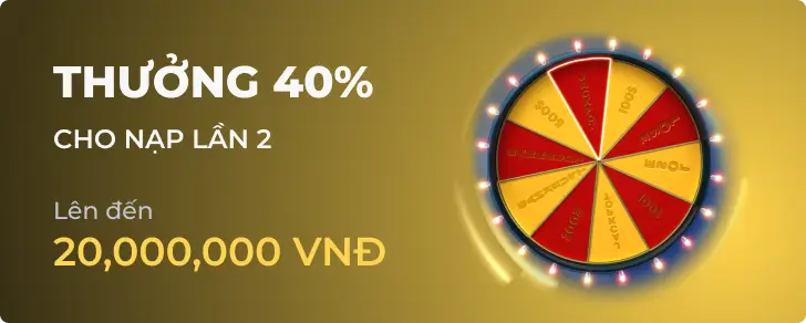 Hình ảnh khuyến mãi Thưởng 40% hàng tuần tại M88